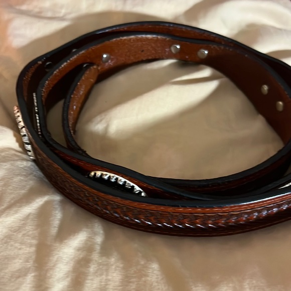 Western leather belt - Picture 2 of 8